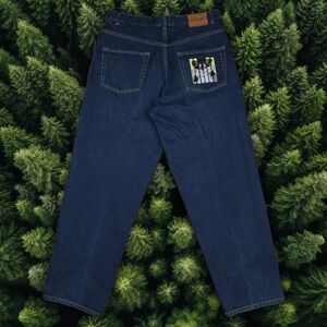 VINTAGE 90S HISTORY ICEBERG EMBROIDERED RACCOON JEANS